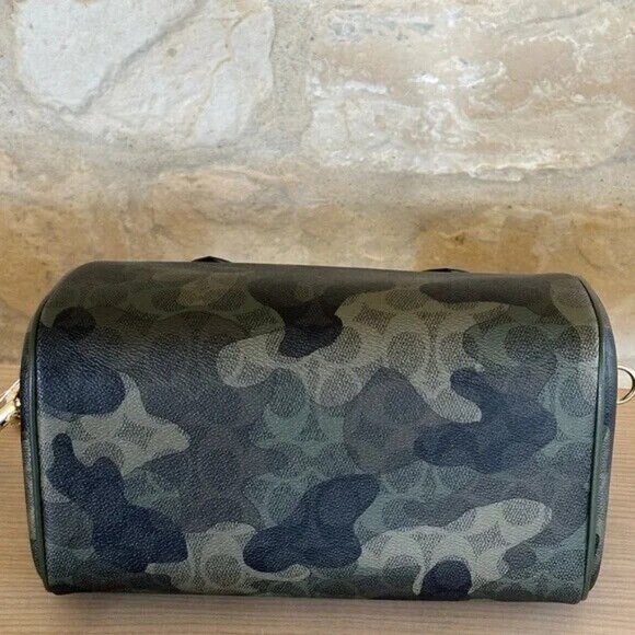 COACH CAMO ROWAN SATCHEL IN SIGNATURE CANVAS HANDBAG/Wallet option NWT - Picture 4 of 14